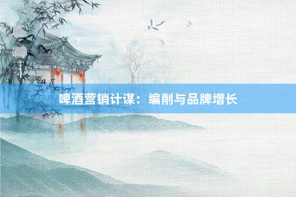 啤酒营销计谋：编削与品牌增长
